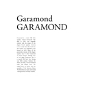 Garamond, Justified